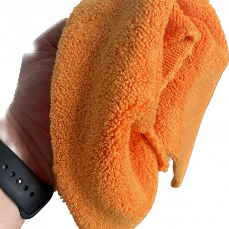 5 Micro Fibre Haut de gamme 40x40 Orange 350 grammes / m2