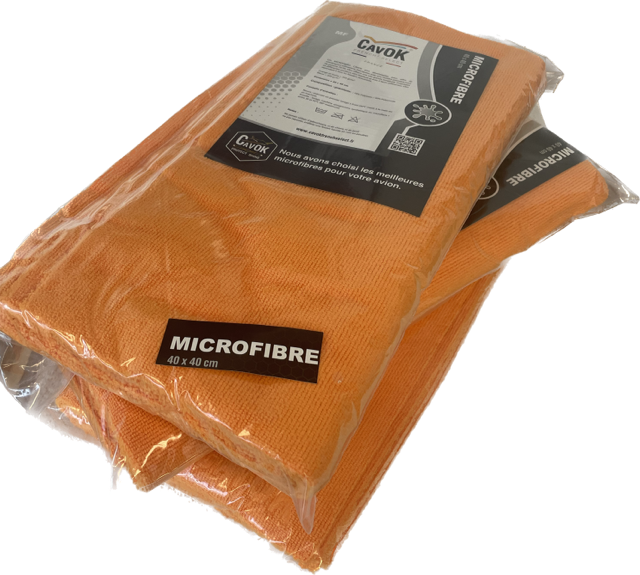 15 Micro Fibre Haut de gamme 40x40 Orange.